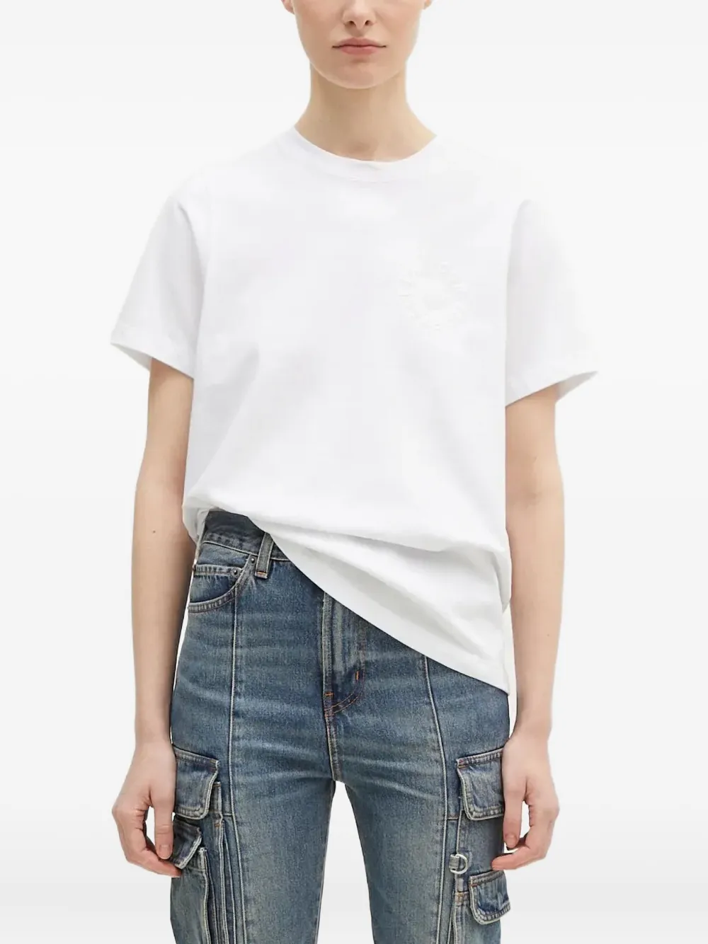 Fiorucci embossed logo T-shirt | White | Image 1