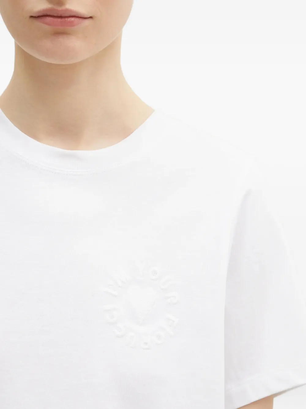 Fiorucci embossed logo T-shirt Wit