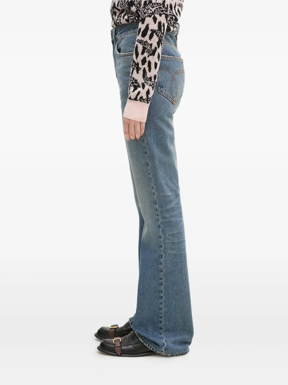 Fiorucci Jeans met logopatch Blauw