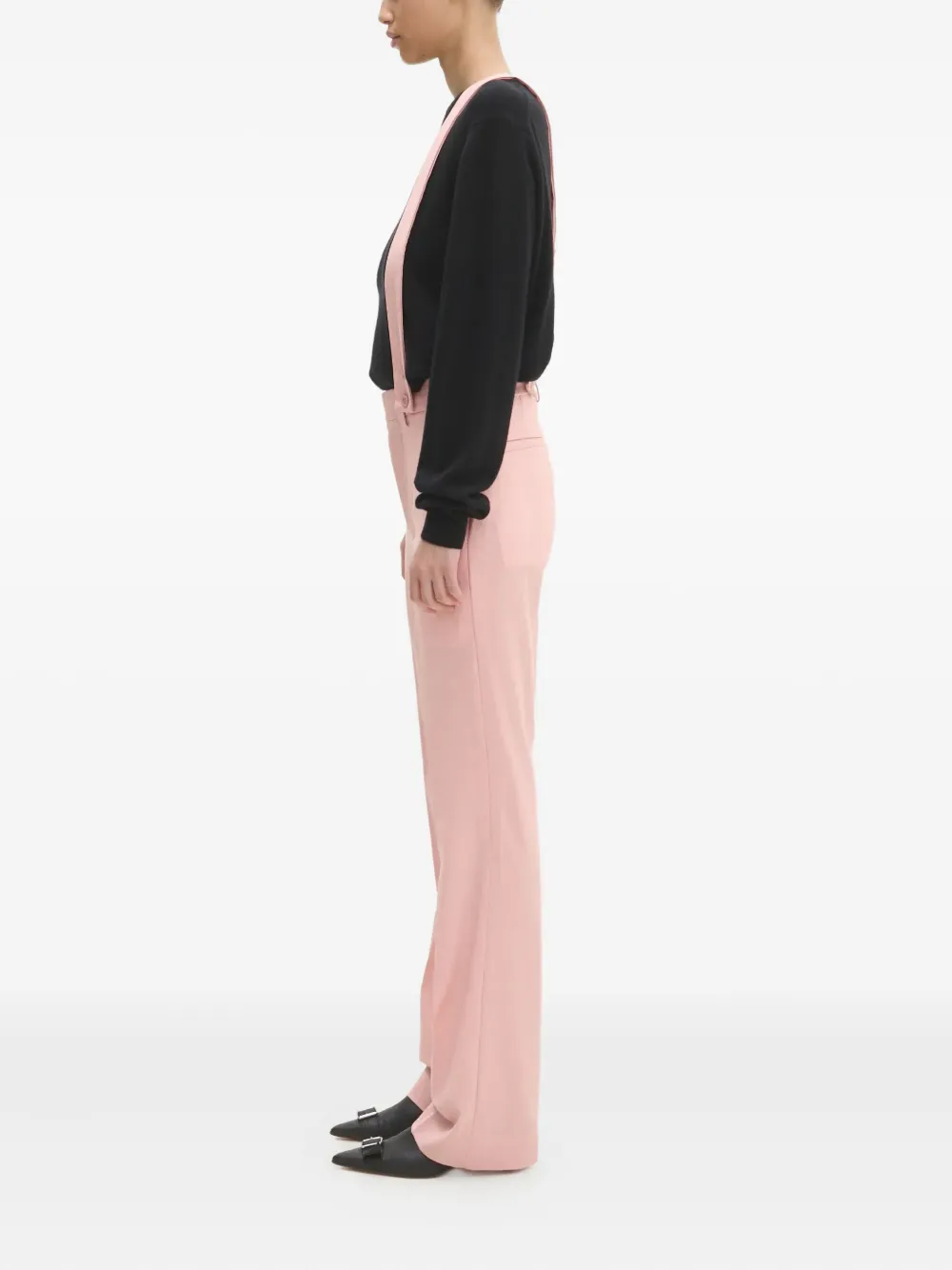 Fiorucci wool embroidered-strap trousers | Straight-Leg Pants | Image 2