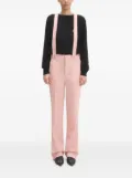 Fiorucci wool embroidered-strap trousers - Pink