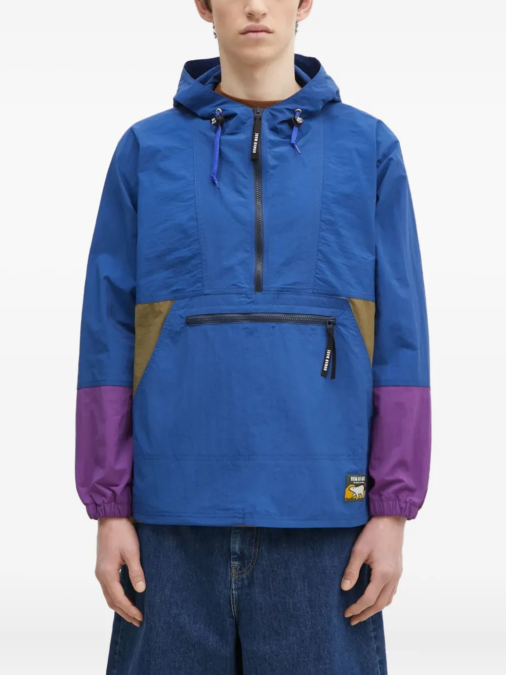 colour-block hoodie