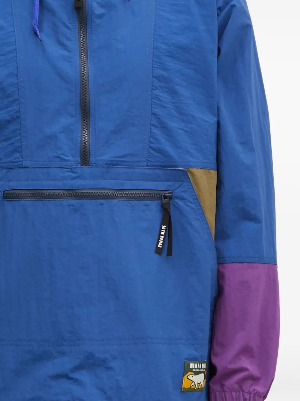 Human Made colour-block hoodie - Blu