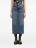 Fiorucci high-waisted denim midi skirt - Blue