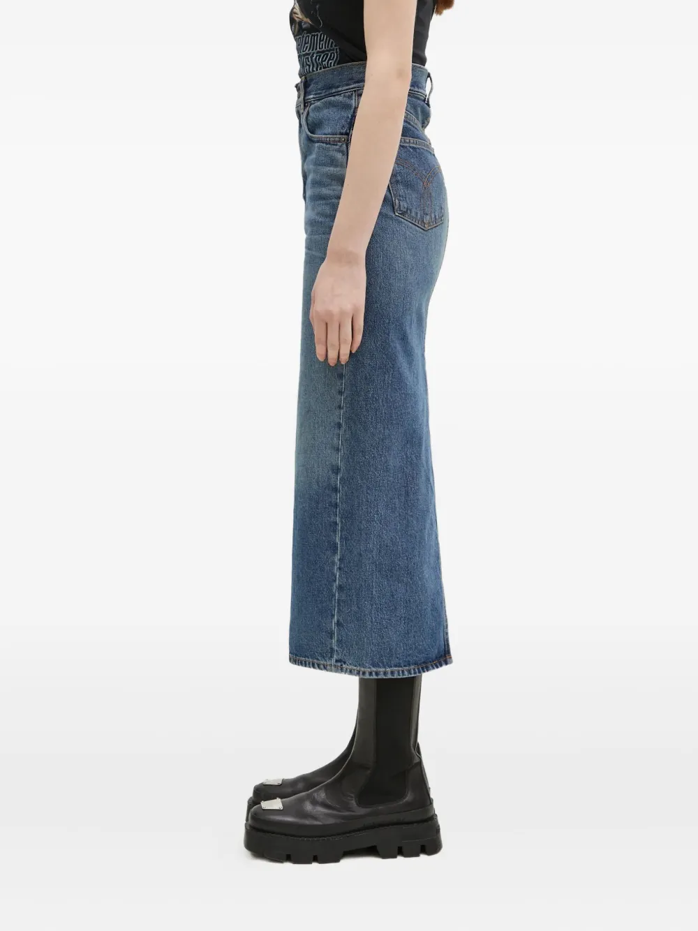 Fiorucci high-waisted denim midi skirt | Straight Skirts | Image 2