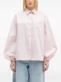 Fiorucci striped balloon-sleeve shirt - Pink