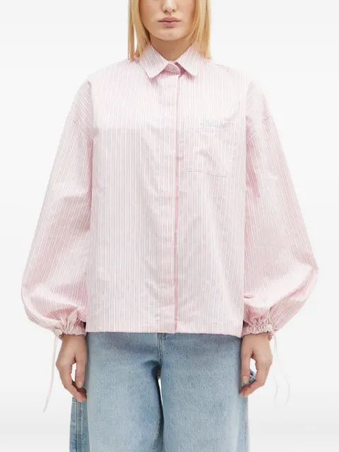 Fiorucci striped balloon-sleeve shirt