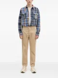 Human Made patchwork plaid shirt - Blue
