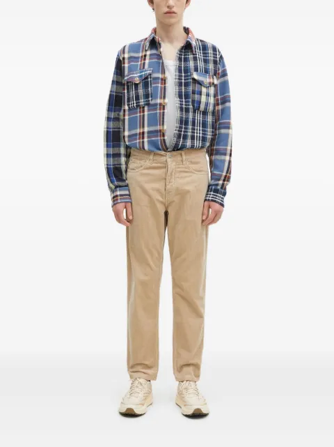 Human Made patchwork plaid shirt
