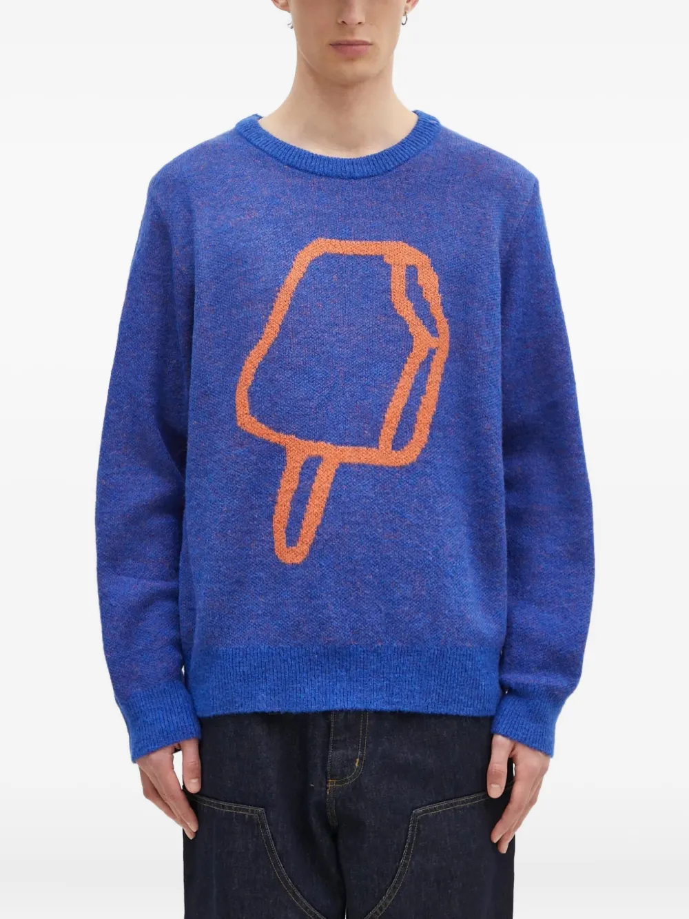 ice cream motif sweater
