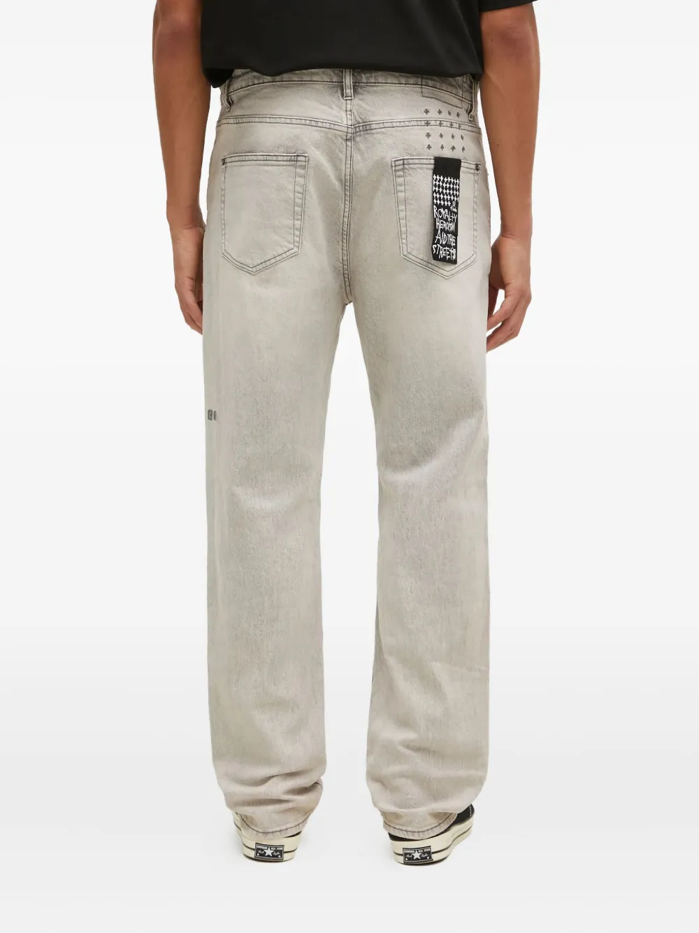 Ksubi embroidered-patch jeans Grijs