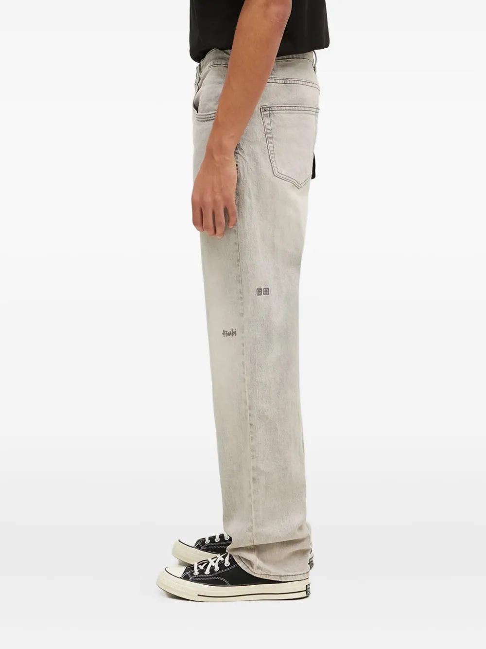 Ksubi embroidered-patch jeans Grijs