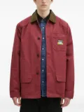 Human Made duck-appliqué overshirt - Red