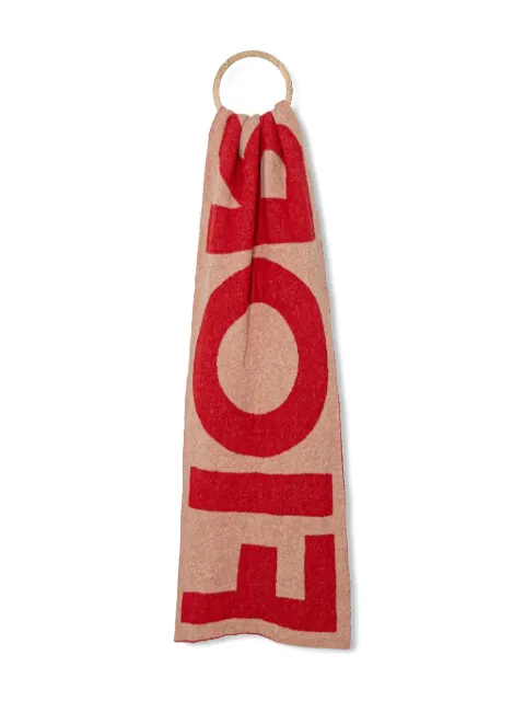 Fiorucci intarsia-knit scarf