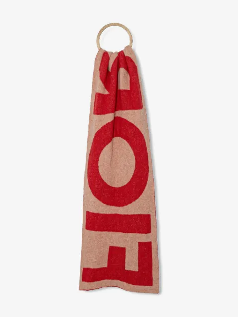 Fiorucci intarsia-knit scarf