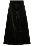 Tessitura Body Couture large croc pants - Black
