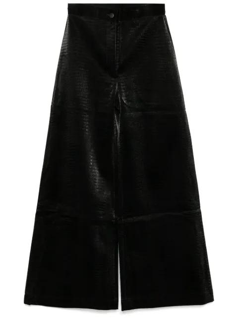 Tessitura Body Couture large croc pants
