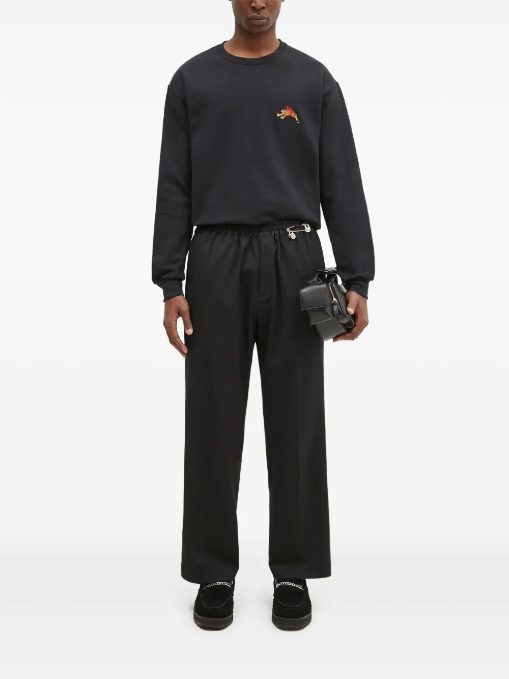 Aries safety-pin trousers | Black | Image 1