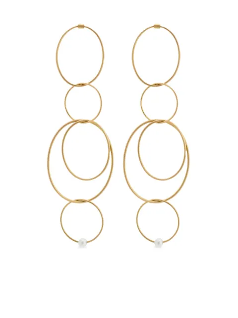 Lia Di Gregorio 18kt yellow gold Oval earrings