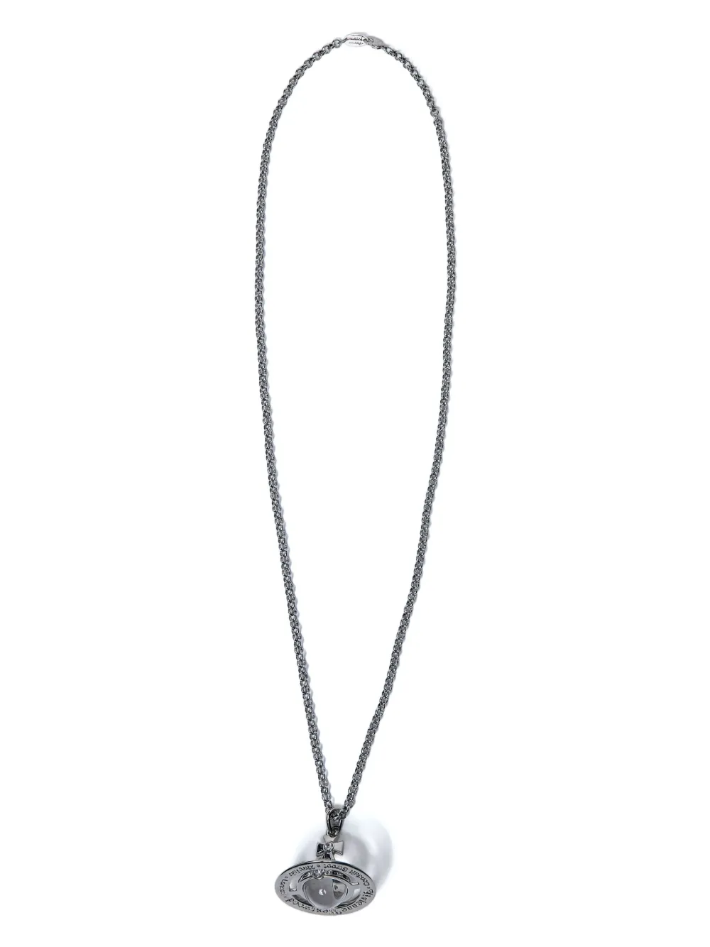 Orb-plaque necklace