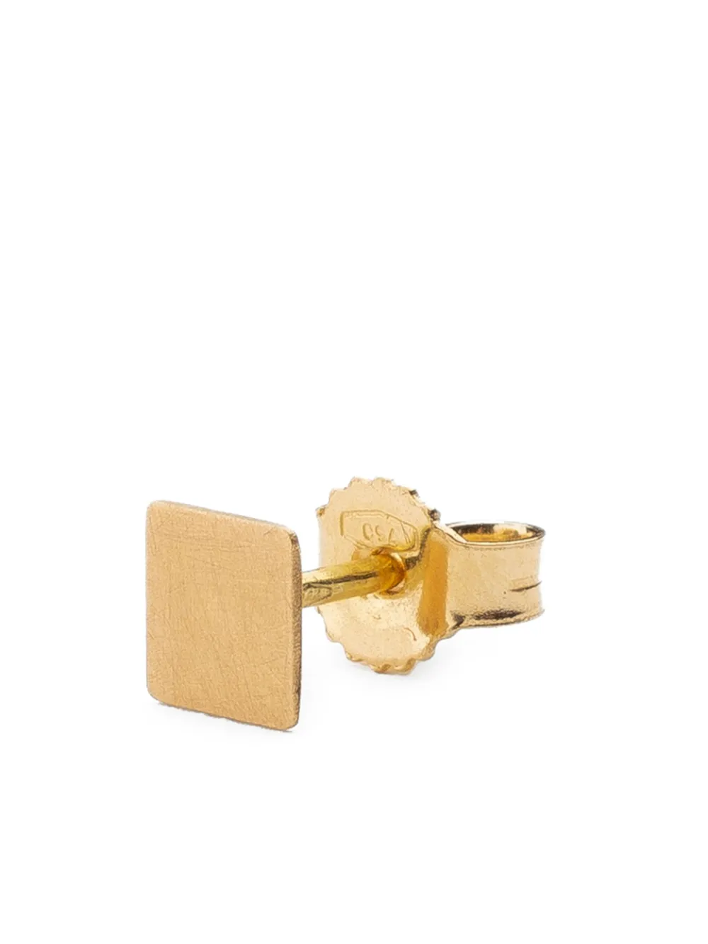 18kt yellow gold Square stud earring