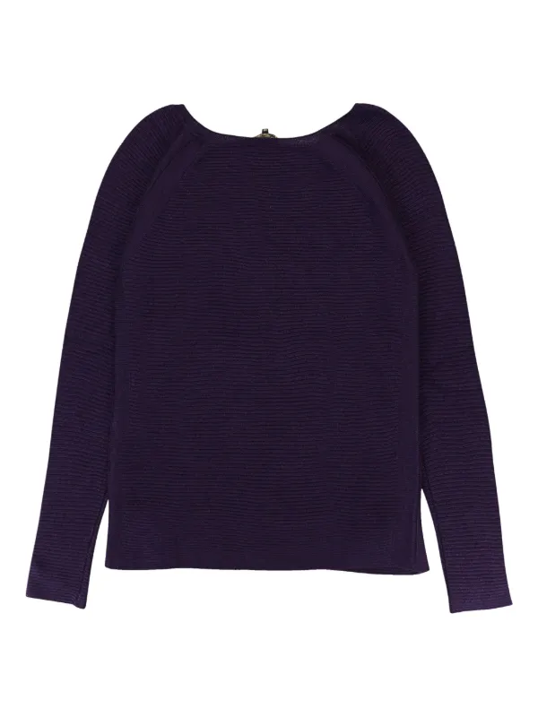 Loro Piana スクープネック カシミアセーター | パープル | FARFETCH JP