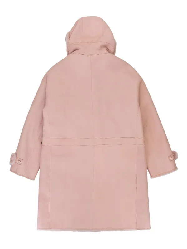 Loro Piana double-sided Sheepskin Coat | Pink | FARFETCH