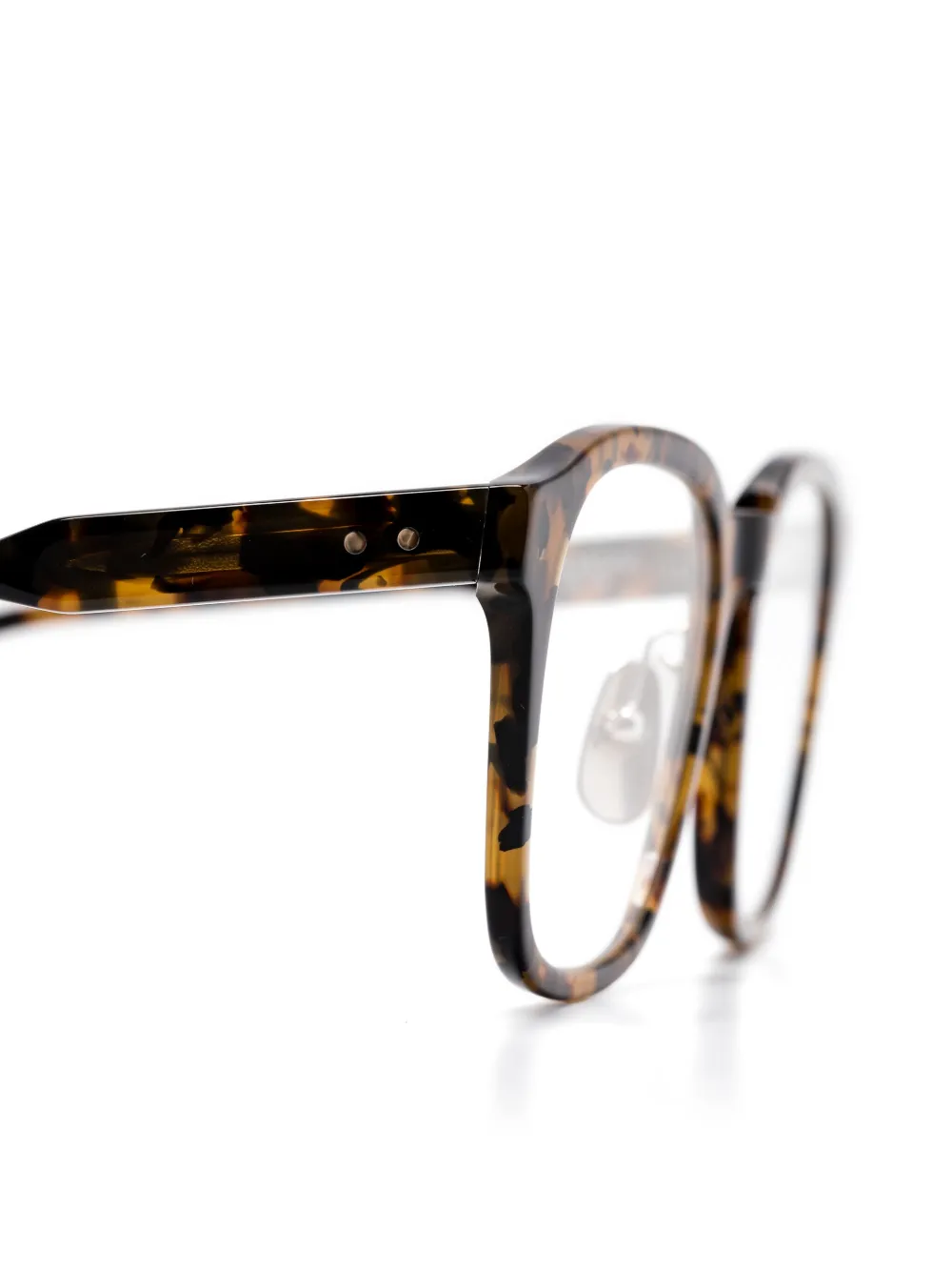 Thom Browne Eyewear Bril met schildpadschild-effect Bruin