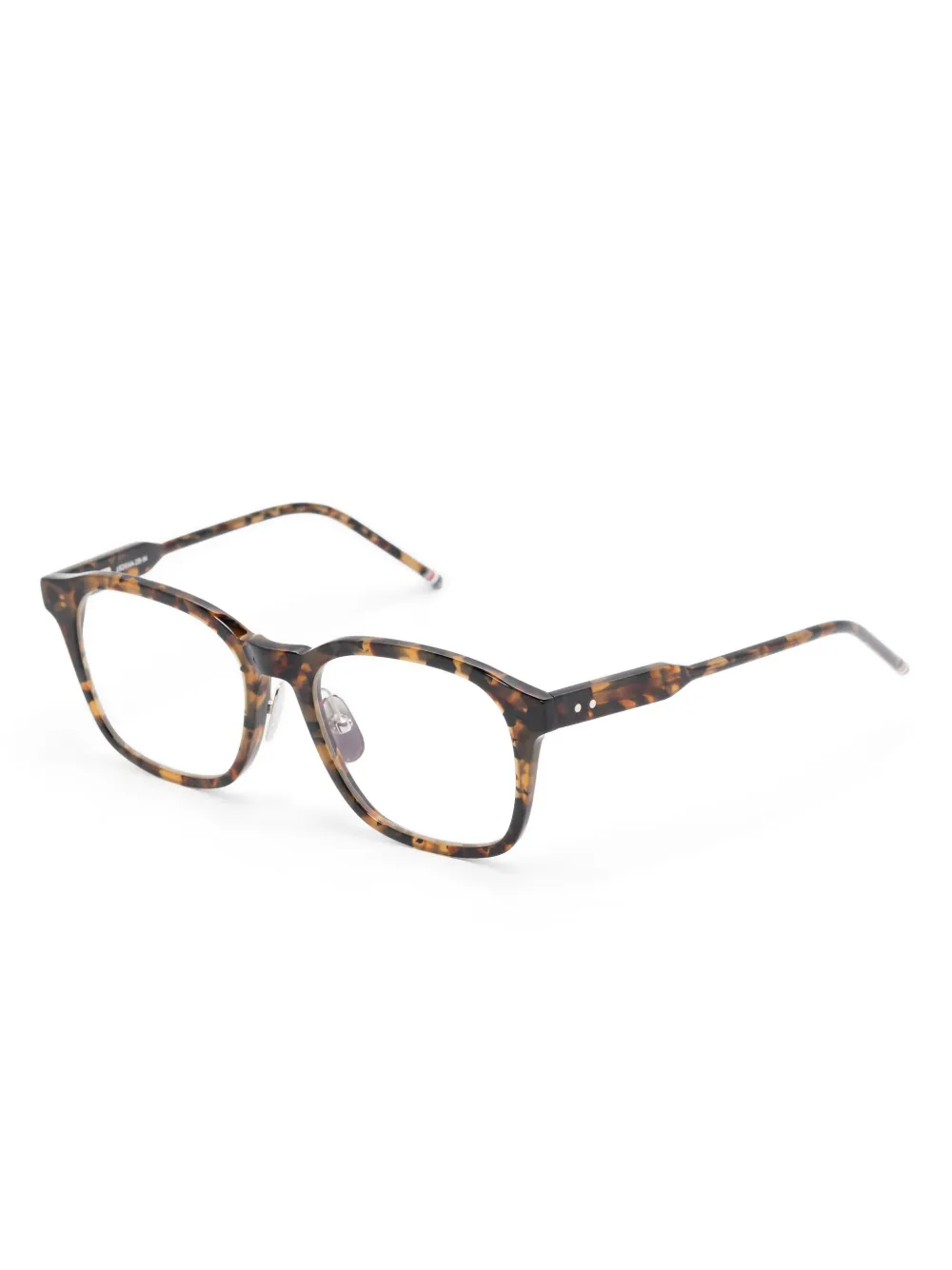 Thom Browne Eyewear Bril met schildpadschild-effect - Bruin