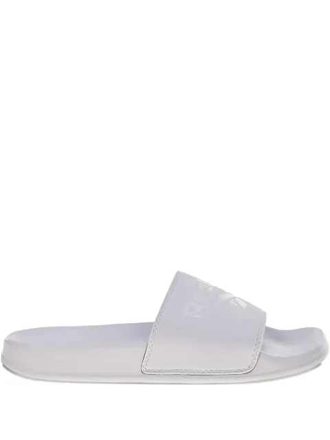 Reebok Fulgere "White" logo-print slides