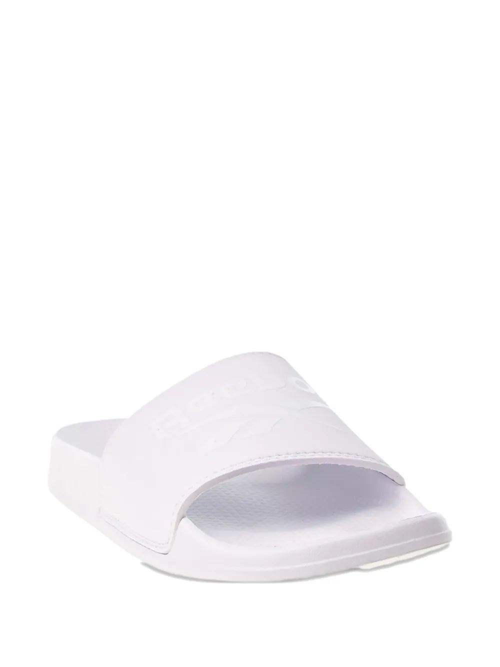 Reebok Fulgere "White" logo-print slides