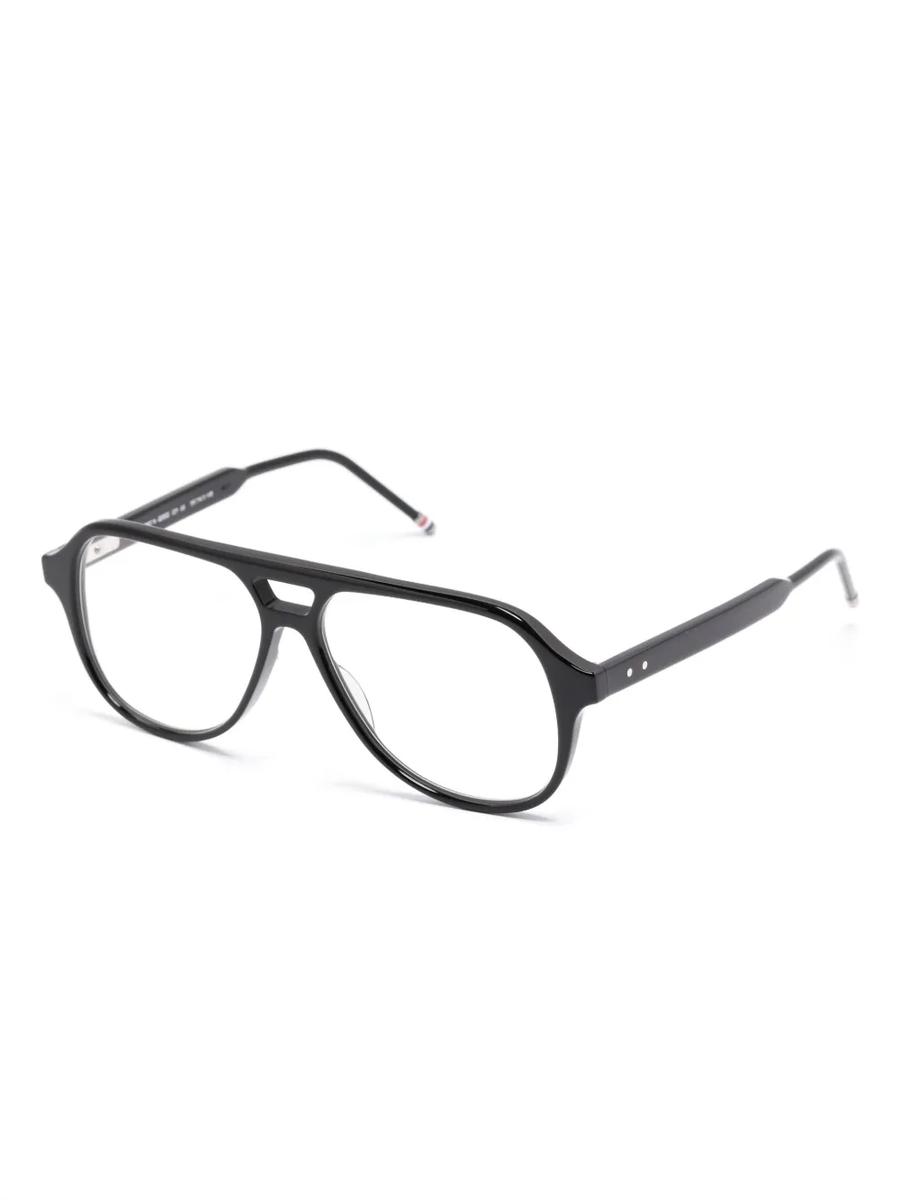 Thom Browne Eyewear Bril met piloten montuur - Zwart