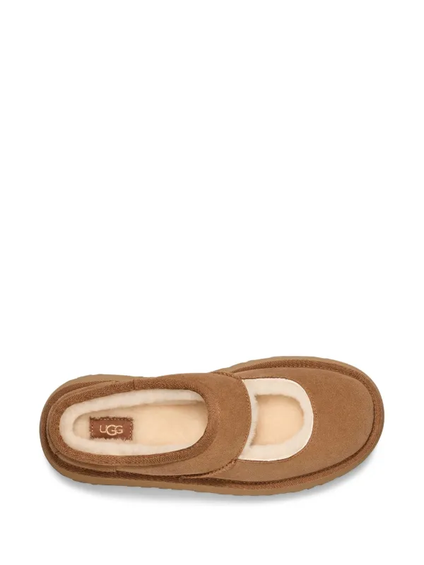 UGG Slipper Mary-Jane Bea Com Corte | Marrom | FARFETCH BR