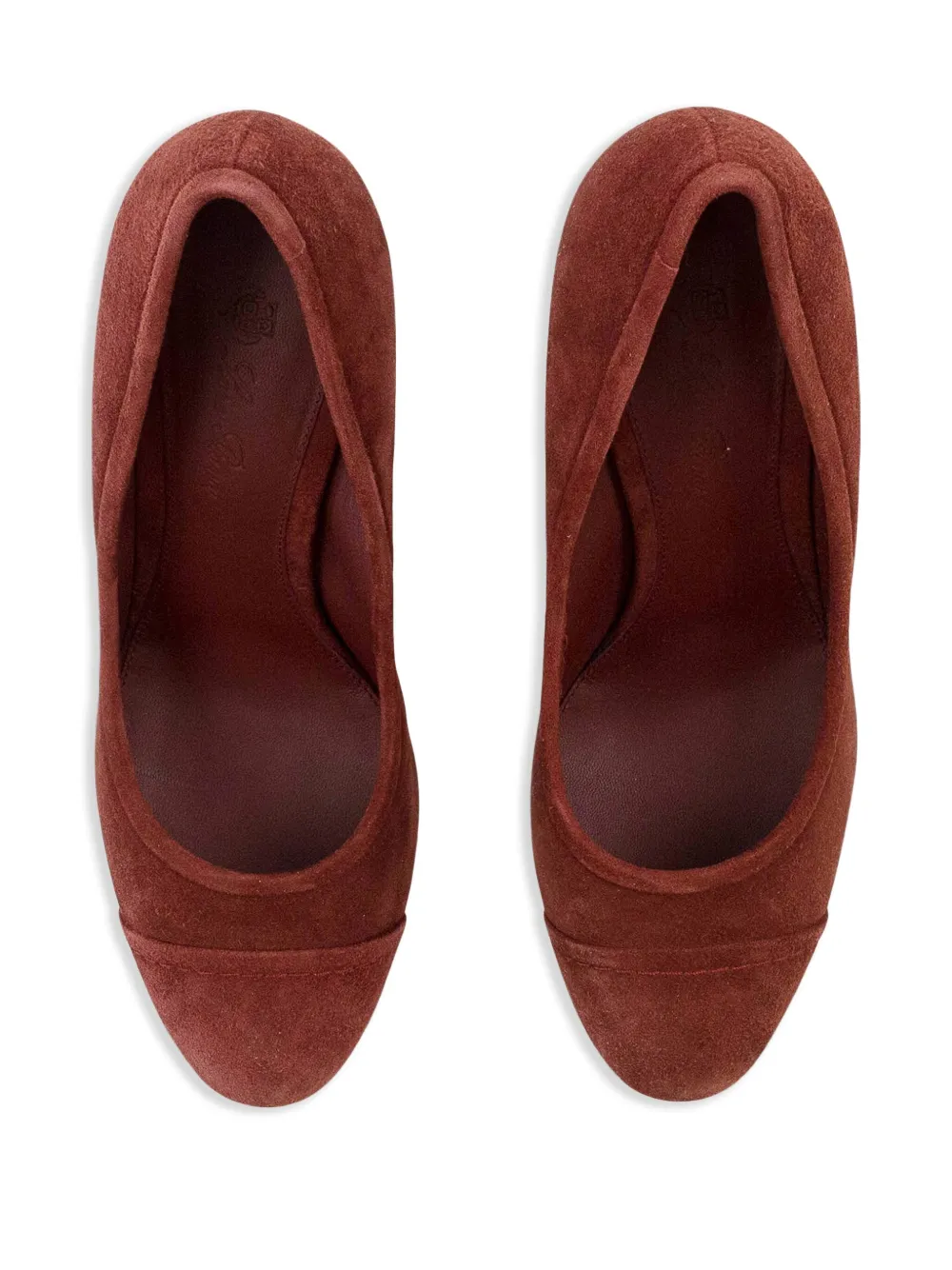 Loro Piana Pumps met blokhak - Rood