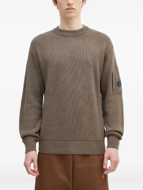 C.P. Company lens pocket-detail textured sweater