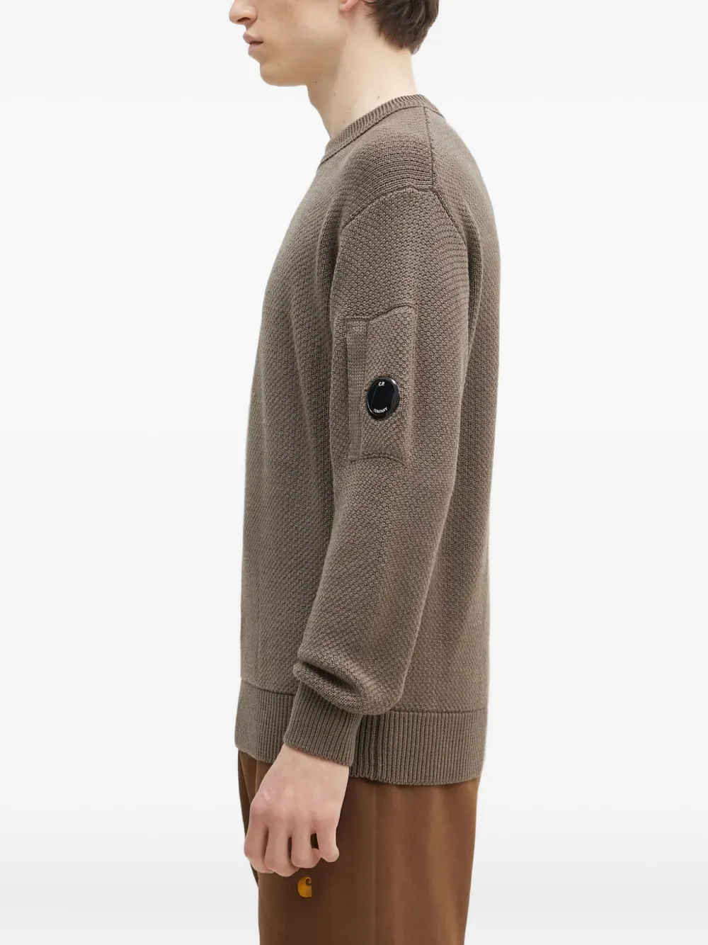 C.P. Company lens pocket-detail textured sweater | Knitted Sweaters | Image 2