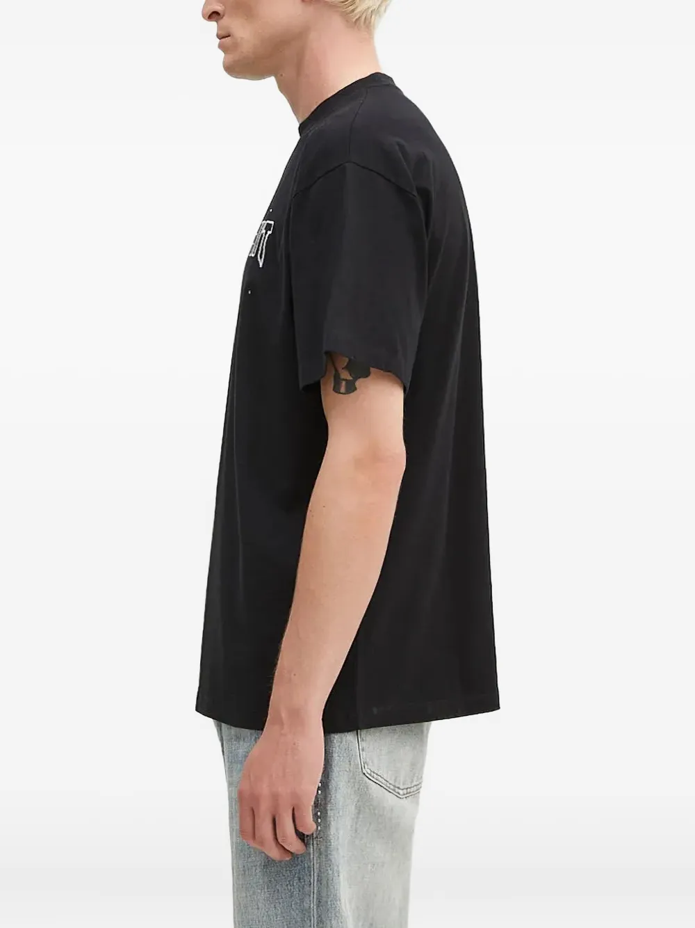 Aries T-shirt met print Zwart