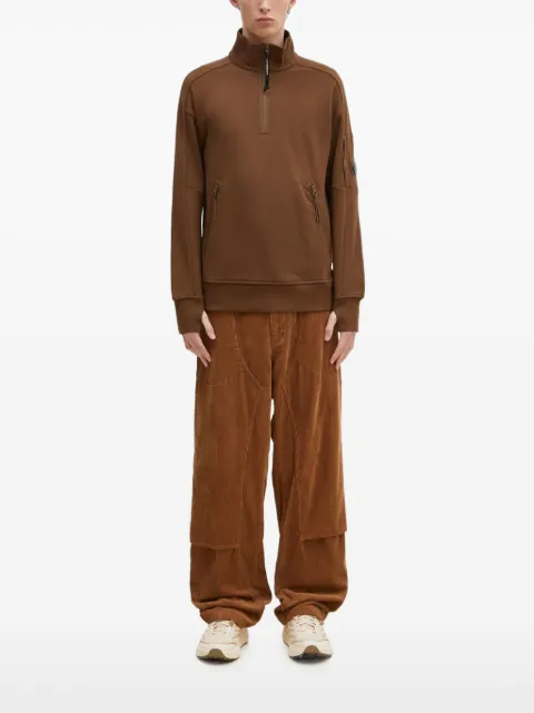 C.P. Company Sweatshirt mit Reißverschlusstasche