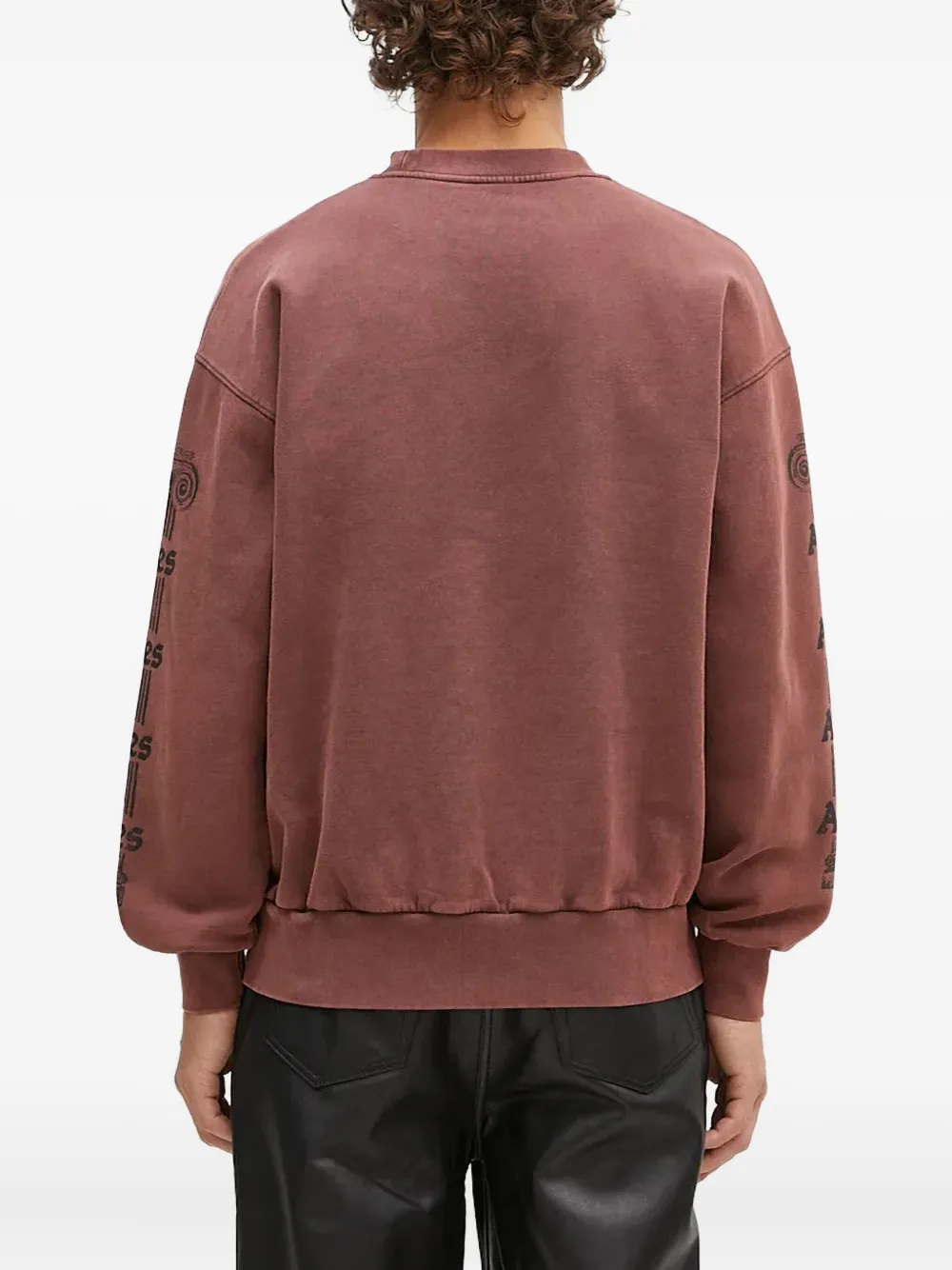 Aries Sweater met tempelprint Rood