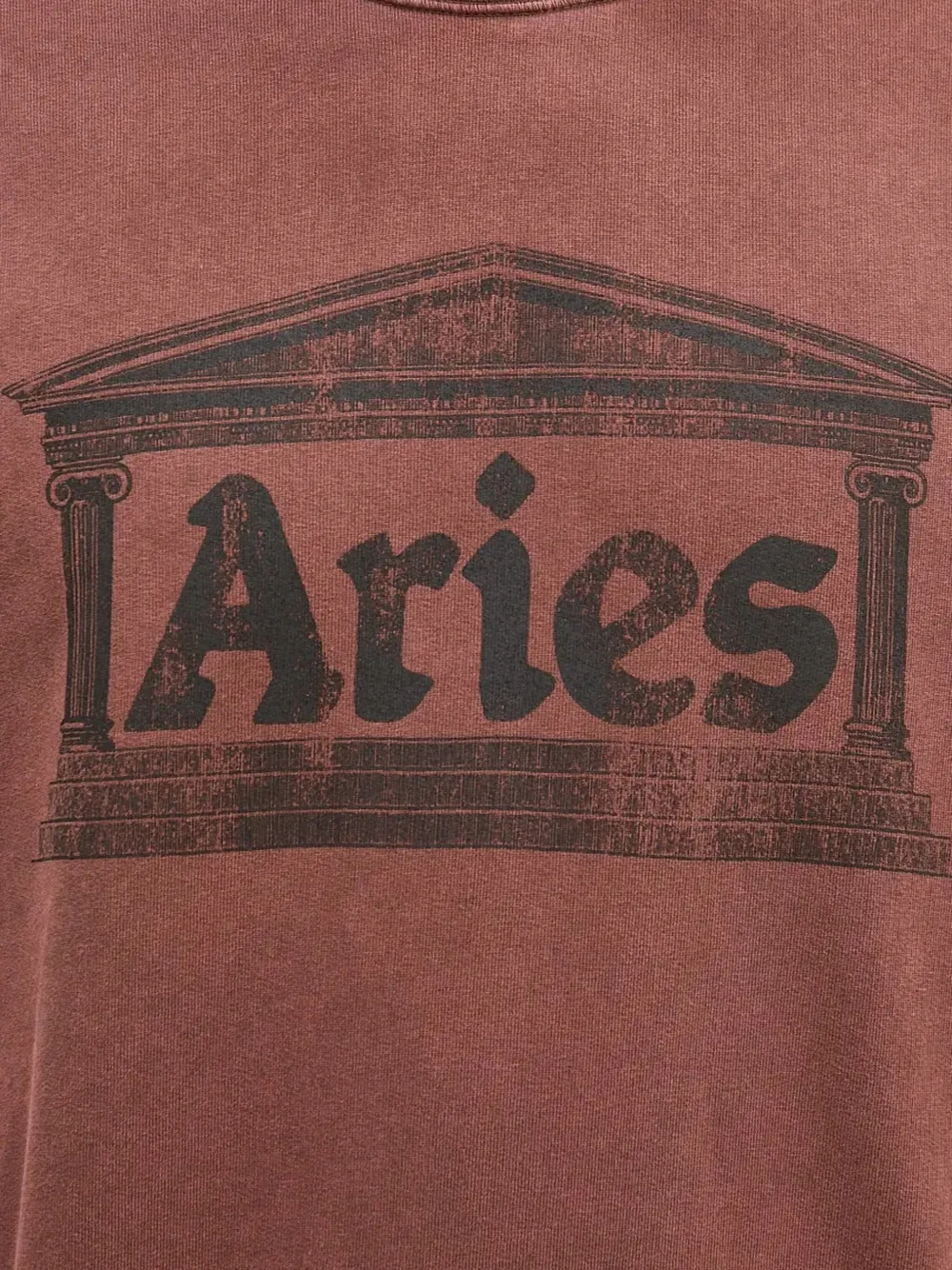 Aries Sweater met tempelprint Rood