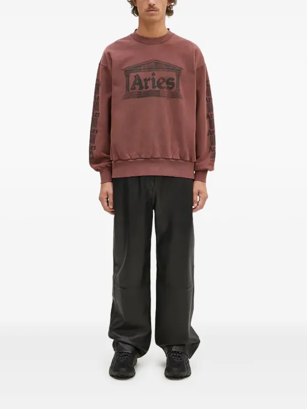 【Aries】クルーネックスウェット Aries アリーズ Embroidered Temple Sweat クルーネックスウェット