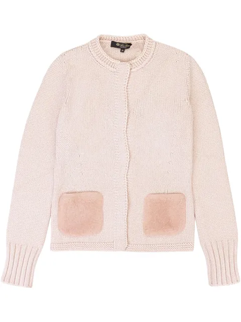 Loro Piana cardigan med påsyet lomme