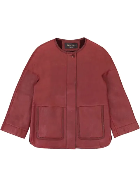 Loro Piana جاكيت 'إيفنينغ' جلد