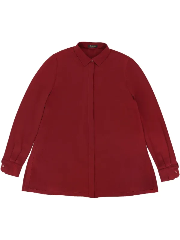 Loro Piana Concealed-fastening Shirt in Red