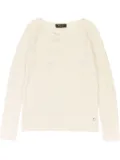 Loro Piana scoop-neck cashmere sweater - White