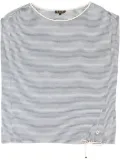 Loro Piana striped silk vest - White