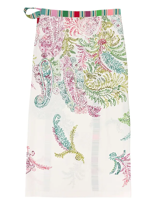 Loro Piana フローラル スカート | ブルー | FARFETCH JP