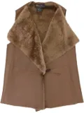 Loro Piana tie-fastening shearling waistcoat - Brown