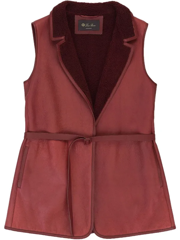 Loro Piana Sherman Hartfield Gilet in Red