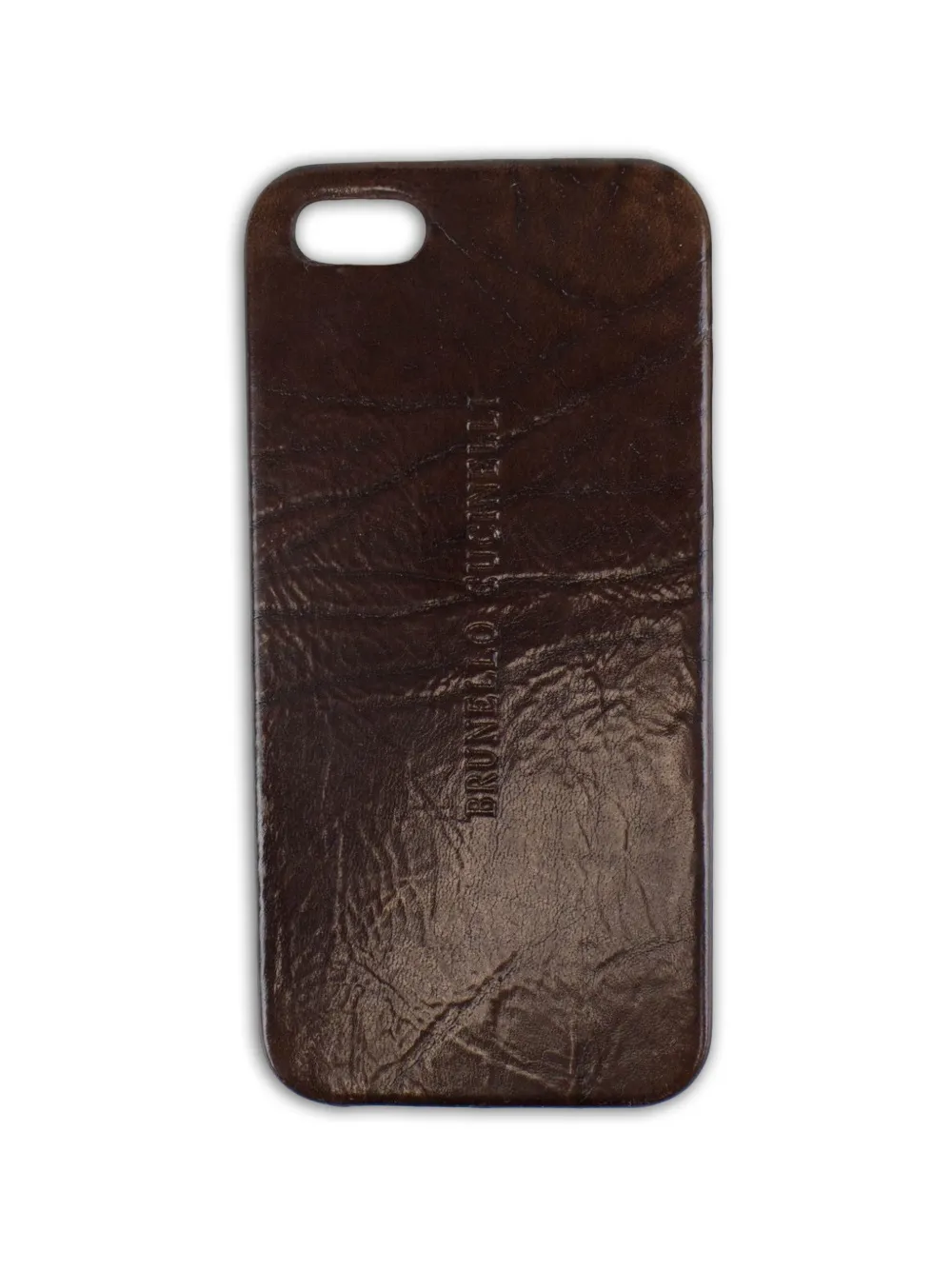 Brunello Cucinelli leather iPhone case - Marrone